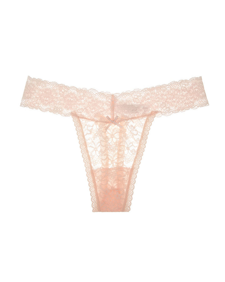 Sexy Lace Sheer Low-rise Thong Panties